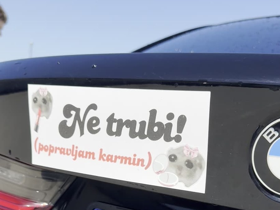 Ne trubi! (popravljam karmin) na autu