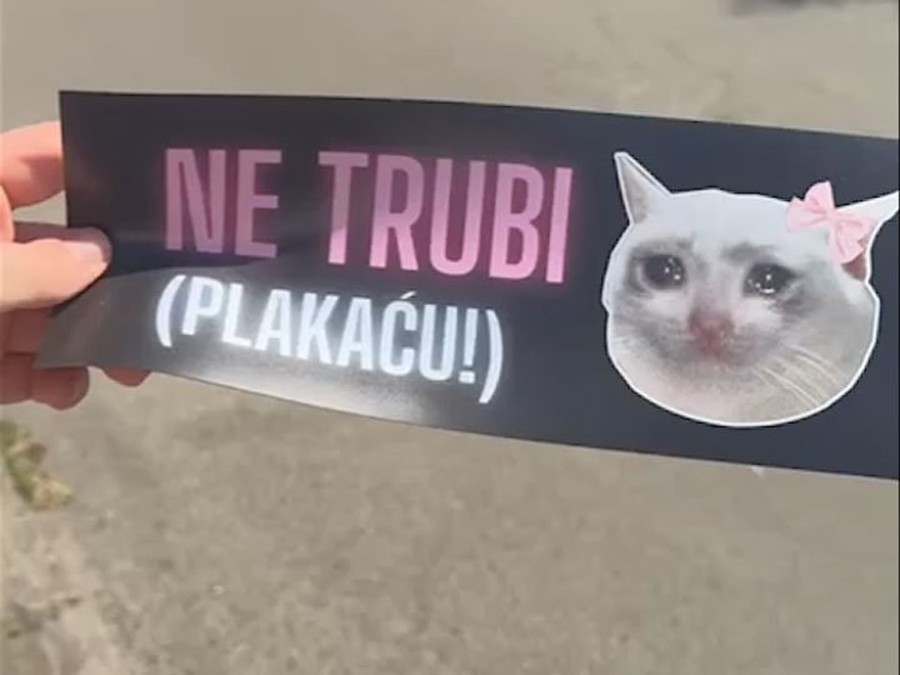 Magnetna tabla: Ne trubi (plakaću!)