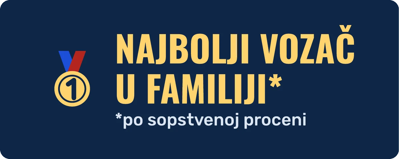 Predlog magnetne nalepnice za auto: Najbolji vozač u familiji
