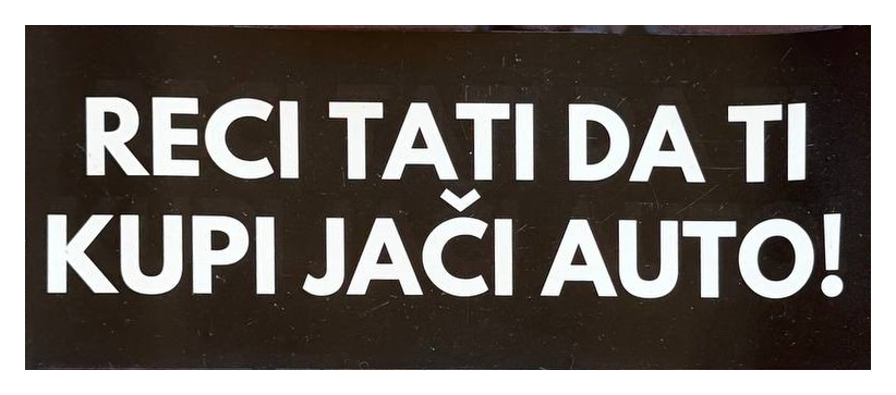 Magnetna tabla: Reci tati da ti kupi jači auto!