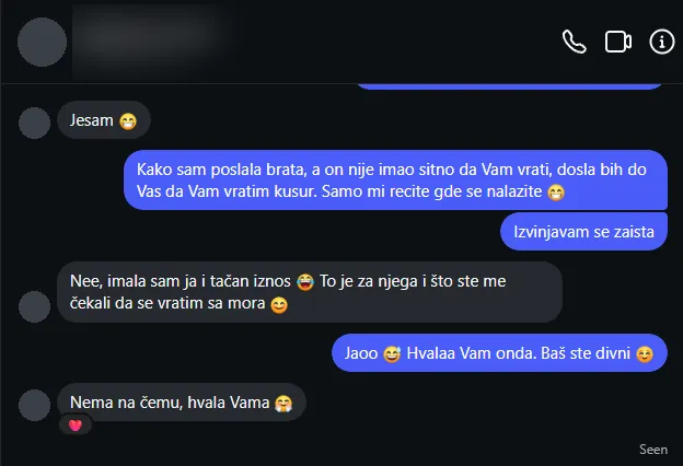 Poruka kupca na Instagramu: Razmena poruka posle preuzimanja u Beogradu