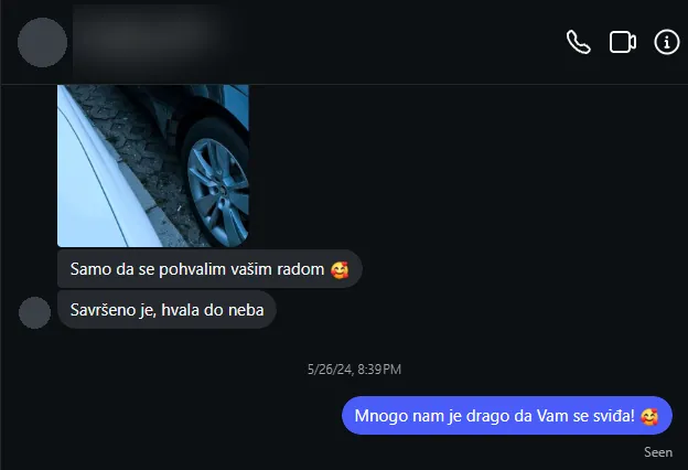 Poruka kupca na Instagramu: Savršeno je, hvala do neba